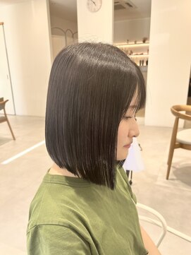 レンジヘアー(lange hair) 前下がりボブ【鈴鹿/津/ストレート/縮毛矯正/ブリーチなし】