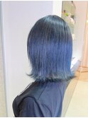 【大人可愛い20代30代40代】ブルーブラック＋髪質改善