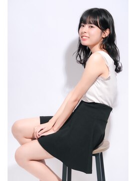 ヘアサロン ナノ(hair salon nano) 黒髪ミディアム/大人かわいいカール