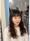 ロング×クルムパーマ