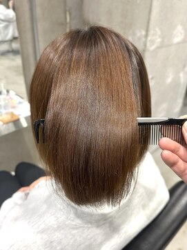 ラック(LUCK) 髪質改善/船橋/くすみベージュ/細めハイライト