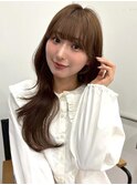 レイヤーカット 透明感カラー ヨシンモリ ミルクティーベージュ