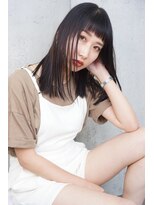 ルモア(RUMOR) Rumor×セミウェットストレート【ダークパープルブラウン】