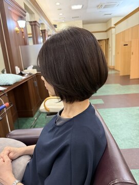 シャンプー ボーイ 宮崎柳丸店(SHAMPOO BOY) 前下がりボブ【カラー/ショートボブ】