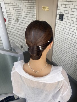 ソノ(sono) 綺麗めヘア タイトヘア シニヨン アップヘア