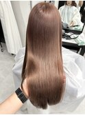 透け感暖色ブラウン