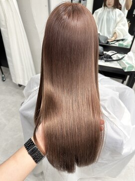 ウィステル(wistell) 透け感暖色ブラウン