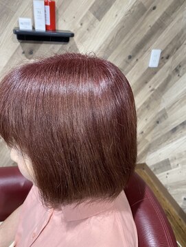 ルネッサンスヘアー ラファエロ(RAFFAELLO) エドルクオンカラー　明るい白髪染め　ピンクベージュ　艶カラー