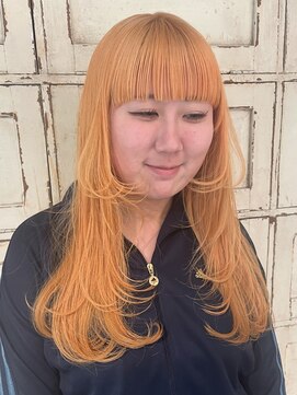 ロリム(RorriM) フェイスレイヤー × ペールオレンジ × ダブルカラー ブリーチ