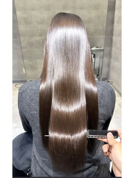 アンダーバーホワイト(_WHITE) 髪質改善ストレート/プルプル質感に