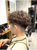 調布メンズカットツイストスパイラルパーマ強め20代