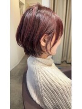 カナロアバイボニークチュール(KANALOAbyBONNY COUTURE) 大人かわいいショートボブ/ピンクアッシュ/ナチュラルショート