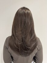 ムード(MOOD,)&nbsp;ダークアッシュ/ミディアムレイヤーカット/大人ガーリー/銀座