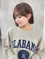 ガーデン 渋谷(GARDEN)&nbsp;小顔外ハネボブダークアッシュ大人ガーリー似合わせカット