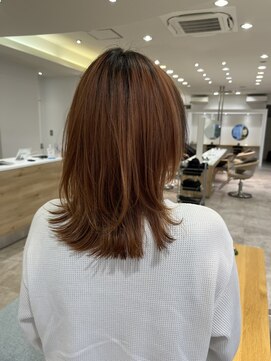 テンション(tension) ブリーチカラーダブルカラーレイヤーカット札幌大通バスセンター