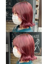 フェイス 石川町 (FACE) チェリーピンク×ミディアムレイヤー