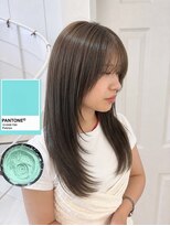 リコット 浦和美園(Liecot)&nbsp;ミントカラー×ミントグレージュ×韓国レイヤー×ハッシュカット