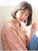シースルーバング×ピュアボブ