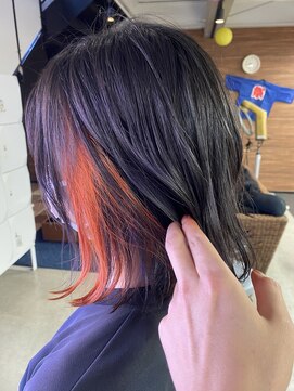 ジェリカ(Jlica) チラ見えアクセント　切りっぱなしボブ＋インナーカラー