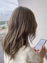 シェル 津山の手店(shel)&nbsp;ヌーディーカラー♪透明感抜群ダブルカラーブリーチ透け感