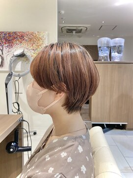 アッシュ 大泉学園店(Ash) ピンクベージュ×マッシュショート【Ash大泉学園 横山】