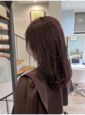 ナチュラルブラウン×顔まわりレイヤー