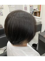 ビーズカラー 鶴岡エスモール店&nbsp;【B'ｓ】30代40代50代人気◎艶×オリーブ/ショート