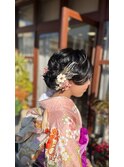 ヘアセット/セレモニー/成人式/卒業式/七五三/結婚式/編み込み