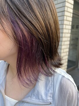 エマ(EMMA) インナーカラー×パープル   【EMMA/浜町】yui