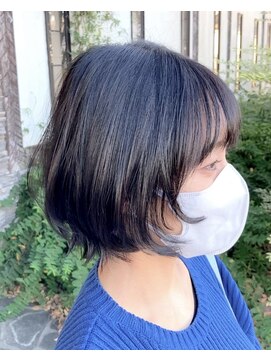 ルプラ ガーデン(le-pla garden) フェイスレイヤー#ショートボブ#ブルーブラック#豊橋#豊川#田原