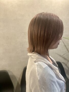 ロム(ROM) ミルクティー切りっぱなしボブ