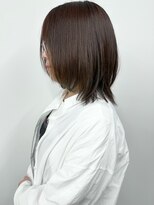 モリオ(morio)&nbsp;＊ラフ柔らかボブ黒髪ミディアムロングウルフ前髪あり30代40代3