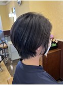 30代40代50代大人ショートボブ髪質改善白髪染め根元パーマ