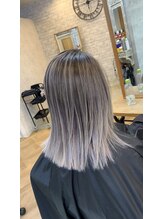 パルフェ ヘアー バイ オーク 九大学研都市(parfait hair byOAK) ホワイトバレイヤージュ