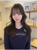 オリーブグレージュ レイヤーカット　小顔ヘア/山根優