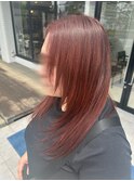 ロングレイヤー&ブリーチなしボルドーレッド