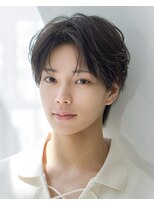 オーシャントーキョー 渋谷神南(OCEAN TOKYO)&nbsp;黒髪ツーブロックワックスなしニュアンスコンマヘア