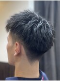 ツーブロックスパイキーショート、ビジネスショートヘア