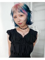 レコ 渋谷(LECO)&nbsp;ピンクブルールーツミニボブレイヤー