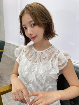 リミットバイアフィナー 大宮店(limit by Afinar) くびれボブ/レイヤーボブ/オリーブベージュ