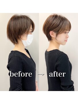 ハッチ(HACCH) 韓国風レイヤーカット髪質改善ダブルカラーハッシュカット