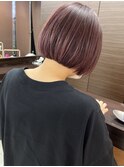 ダブルカラーボルドー／ミニボブ