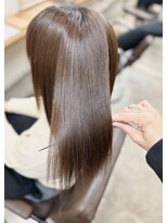 ファム 札幌大通(fam)&nbsp;冬ココアベージュ×メテオストレート◎小顔レイヤー