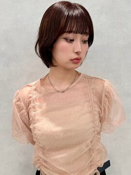 ショート/ボブ/髪質改善/脱白髪染め/白髪ぼかしハイライト