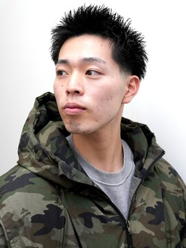 ヨファ ヘアー(YOFA hair) メンズカットアップバングスパイキーショートスキンフェード0204