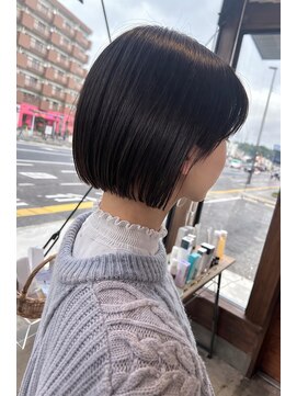 リドル ヘアー 駒生店(Riddle HAIR) 艶ラインのミニボブ/タッセルボブ