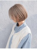 くびレイヤーエモージュグレージュカラーくびれショート/吉祥寺