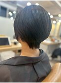 【tetote三宮/柴垣】ブルーアッシュ/ナチュラルショート