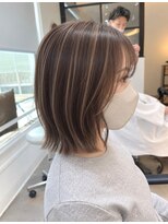シェルハ(SHELHA)&nbsp;ミルクティブラウンハイライトボブ
