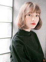 リリアン 青山(relian) くせ毛風ふんわりボブ☆ミルクティベージュでやわらかに♪